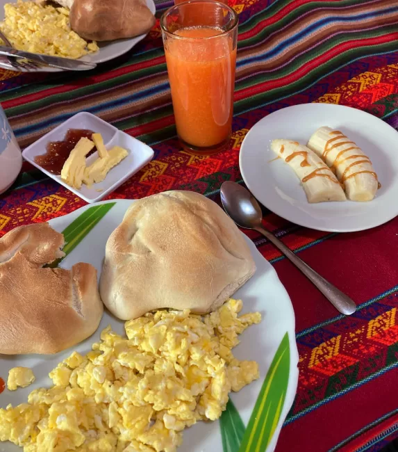 Free breakfast in Peru