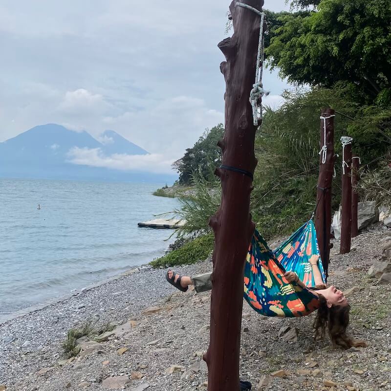 Maya Moon Lodge Tzununa Private Beach To Swin in Lake Atitlan