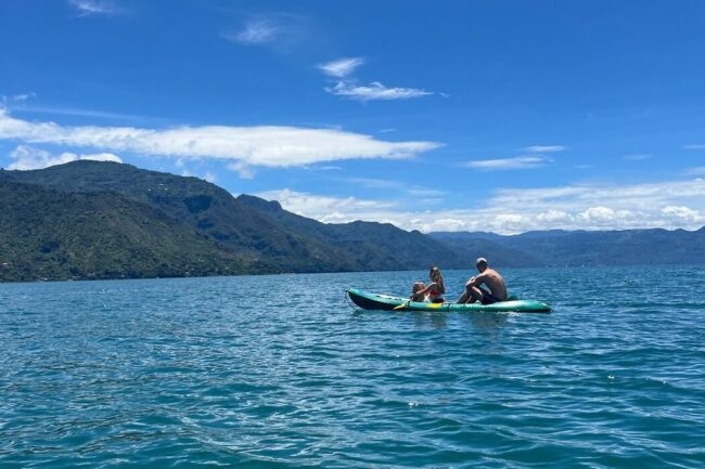 Kayaking in San Pedro Lake Atitlan towns