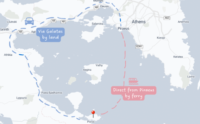 How To Get From Athens to Poros Island, Greece: Ferry Schedule, Price & Times