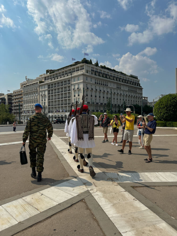 Changing of the Guards at the Hellenic Parliament - one day in Athens