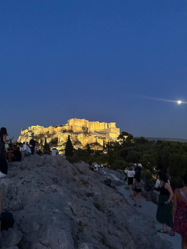 View from Areopagus Hill - Sunset to conclude your Athens itinerary