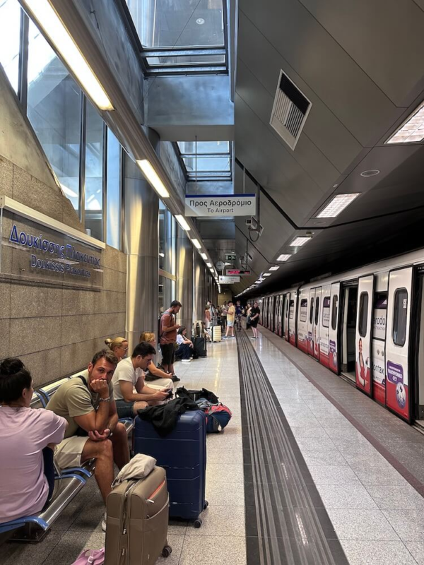 Athens Airport to City Metro
