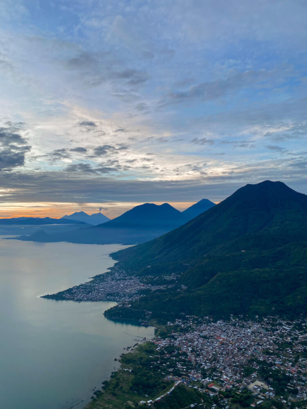 View from Rostro Maya Hike Lake Atitlan