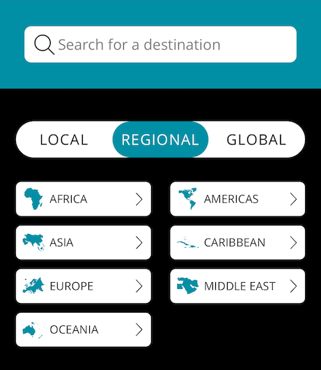 Regional Ubigi eSIM Plans