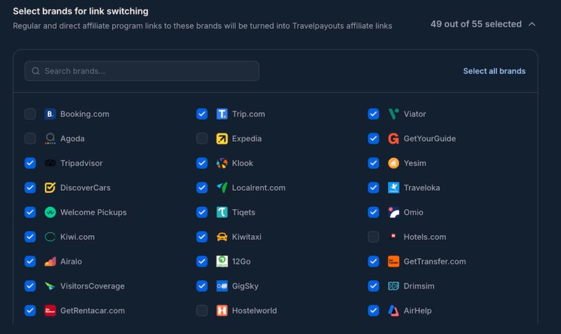 Travelpayouts Drive Feature