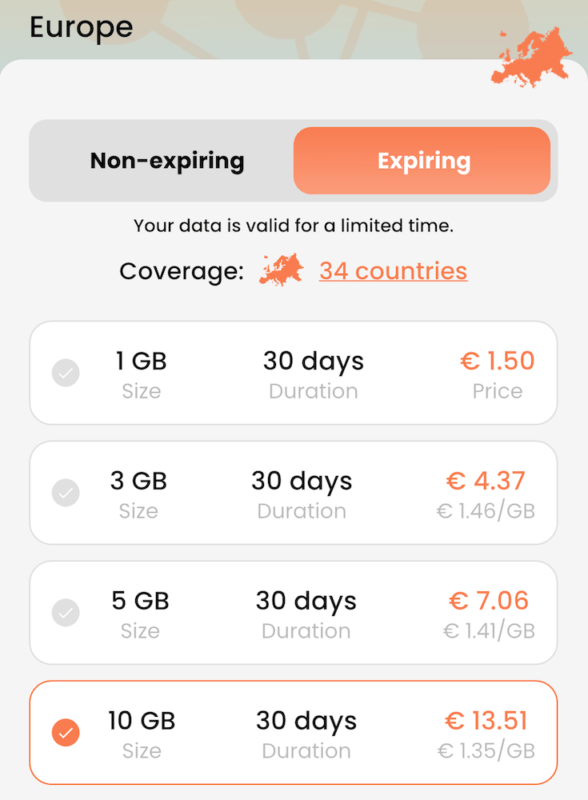 Best esim for travel: BNESIM