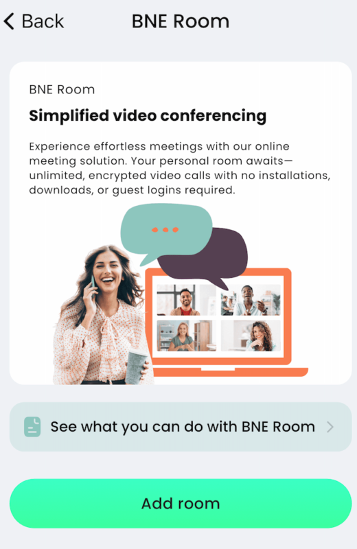 BNE Room for Video Conferencing