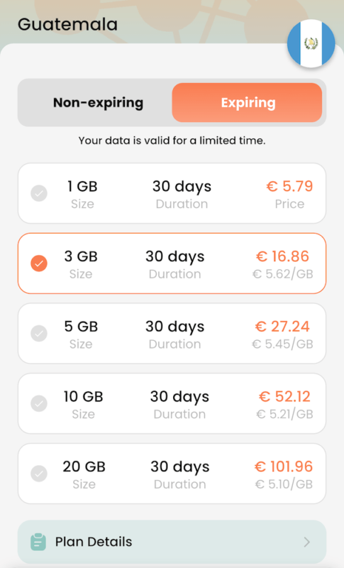 BNESIM Review: Local eSIM Guatemala Plan