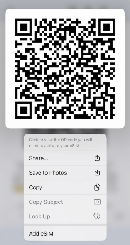 Cheapest eSIM for travel: BNESIM QR code